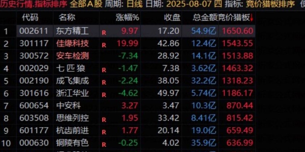 通达信【竞价猎板排序】通过量价关系捕捉首板涨停次日的强势个股 「SVIP免费福利」