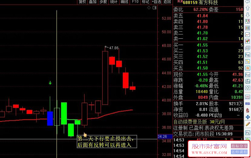 通达信绝地反击副图+选股预警,高胜率选股公式,附主图指标_展示图_08