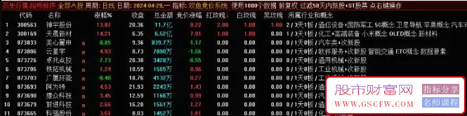 通达信【双鱼竞价】最新2024排序竞价系统,红玫瑰、白玫瑰和黑玫瑰，把主板，创业板预判涨停一网打尽！_展示图_01