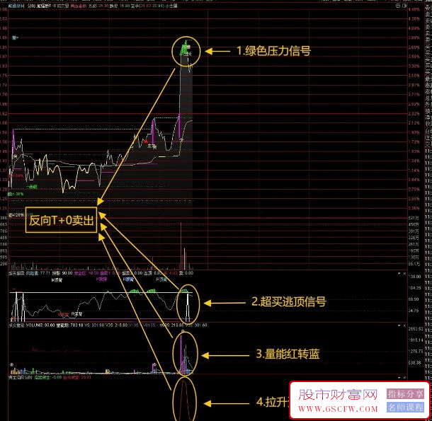 通达信四指标共振T+0，胜率极高！指标说明+操作方法+实盘贴图,主副图_展示图_13