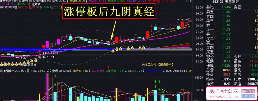 【股市神功】——九阴真经实战技巧隆重登场！副图+选股，指标独家发布。_展示图_07
