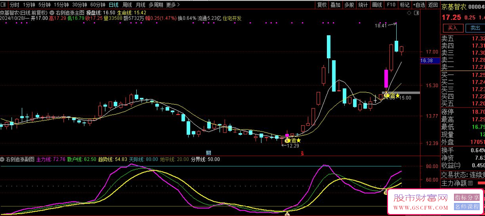 通达信右侧追涨主副图+选股右侧交易实战方法技术指标_展示图_03