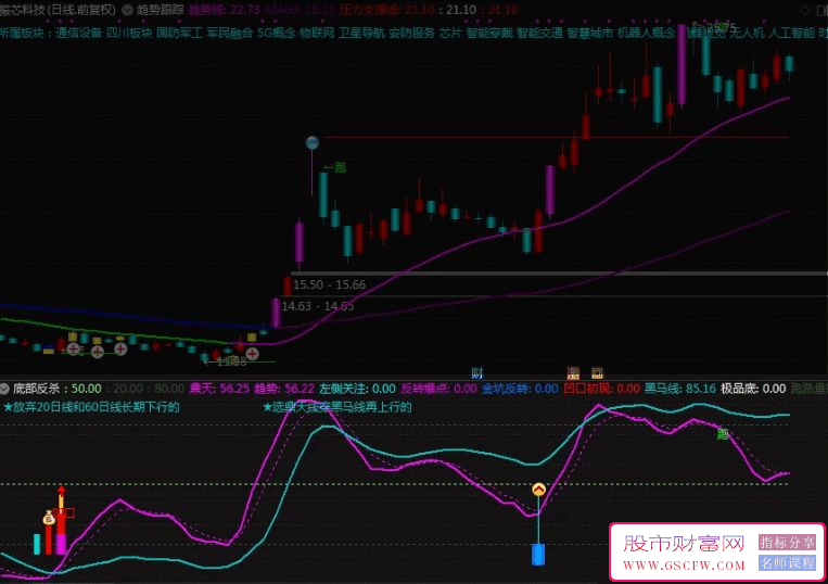通达信【金坑反转】副图+选股指标,寻找牛市中的主力挖坑_展示图_04