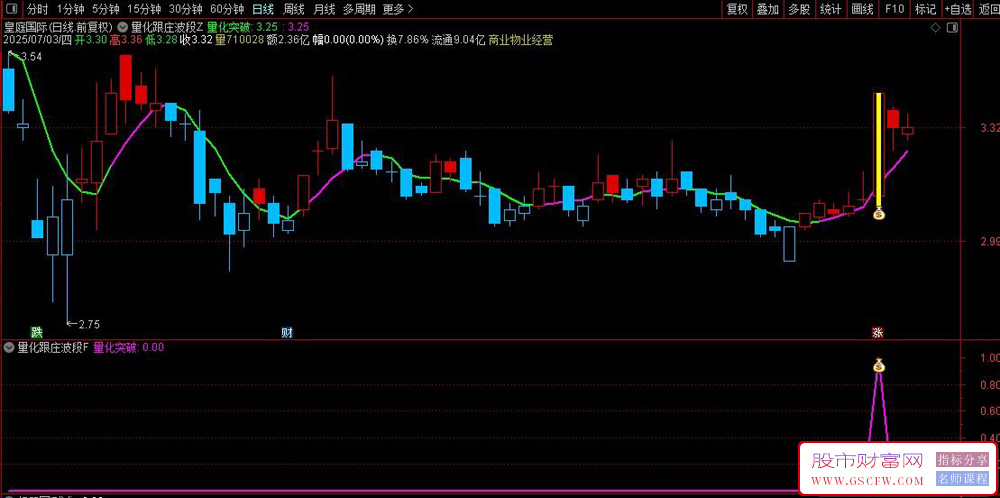 通达信〖主力量化风向标〗副图指标,主力跟庄擒龙策略,精准识别拉升信号_展示图_03