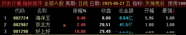 通达信【天神竞价】某号售价2800元的竞价指标,排序功能仅限电脑端使用,选股可在手机端用_展示图_04 ... ... ...