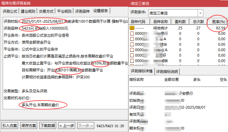 通达信【底定三秦】主图副图选股，连续五年平均胜率高_展示图_03