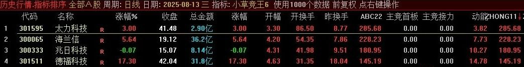 小草竞王第6版,号称网上所有的竞价指标的原型,主竞首板、主竞接力等四项_展示图_07 ... ...