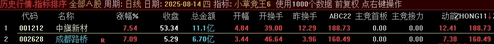 小草竞王第6版,号称网上所有的竞价指标的原型,主竞首板、主竞接力等四项_展示图_11 ... ...