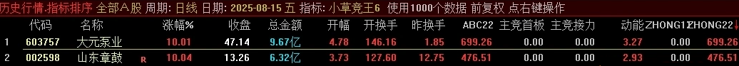 小草竞王第6版,号称网上所有的竞价指标的原型,主竞首板、主竞接力等四项_展示图_16 ... ...