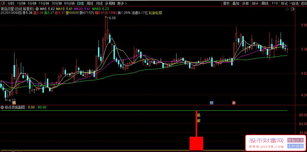 通达信〖极点顶底〗副图+选股指标,红色柱预示超跌反弹机会_展示图_03