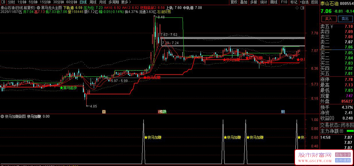 通达信〖黑马龙头〗短线黑马突破,捕捉强势龙头股的爆发信号,主副图+选股_展示图_01