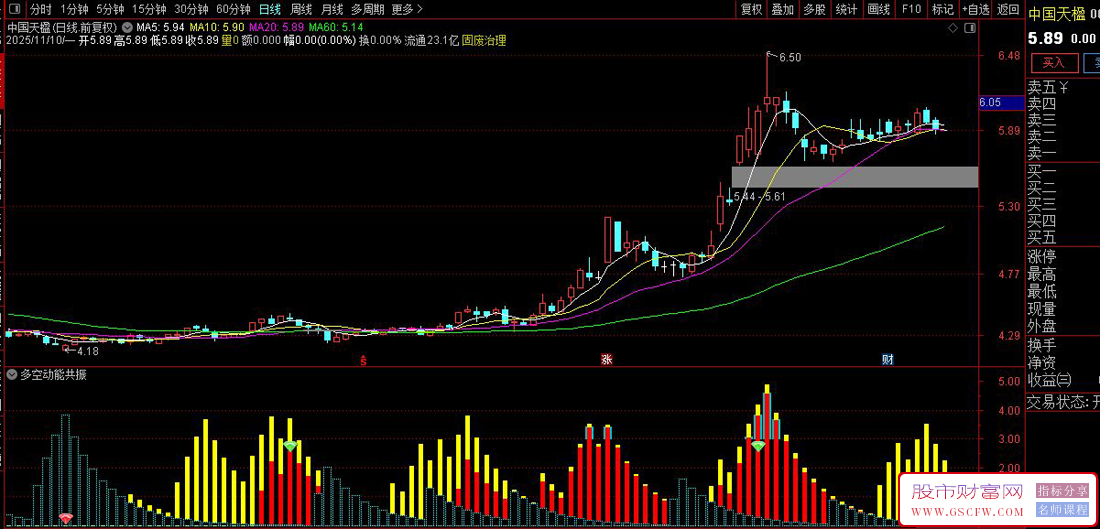 〖多空动能共振〗基于价格极值与量能背离的买卖点捕捉策略,副图源码_展示图_04