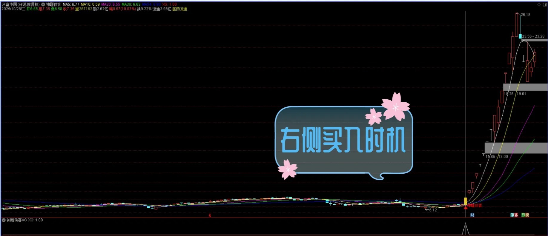 通达信【神雕侠客】多重技术捕捉买入机会与机构大单同期介入,主副图+选股_展示图_04 ... ...