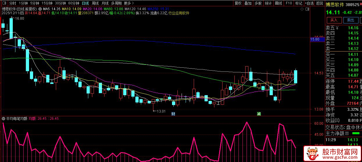 通达信〖平均每笔均额〗副图指标,监控市场交易活跃度和资金动向_展示图_02