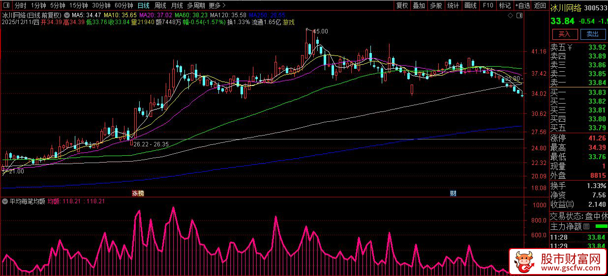 通达信〖平均每笔均额〗副图指标,监控市场交易活跃度和资金动向_展示图_03