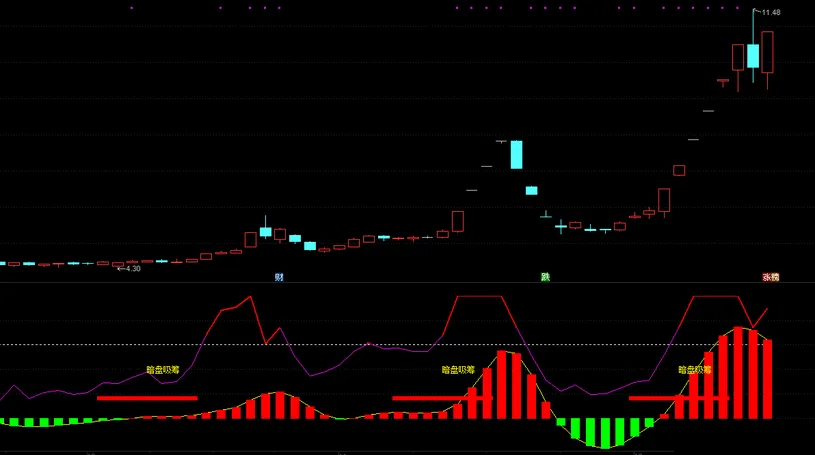 通达信【暗盘吸筹】副图指标,暗盘资金吸筹,揭露机构游资金流向_展示图_04
