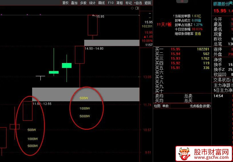 通达信〖大单主力净额〗主图+选股,500W,1000W,5000W条件选股_展示图_01