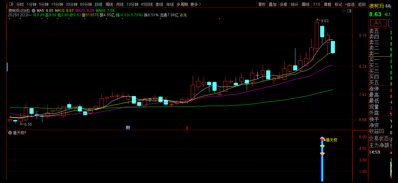 通达信【盾天梭】副图+选股指标_展示图_07