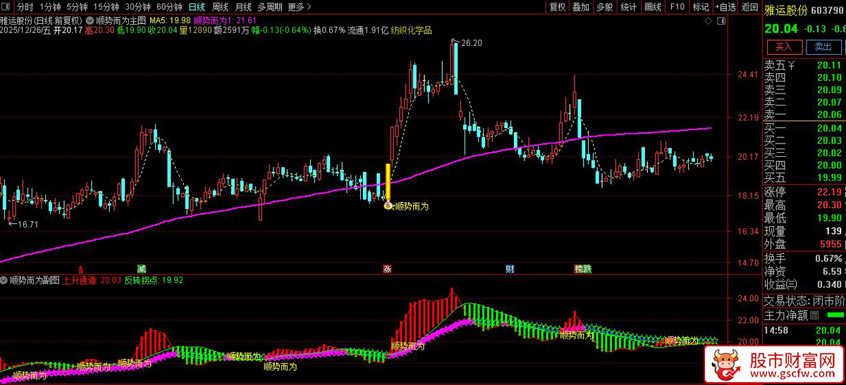 通达信〖顺势而为〗主副图+选股_展示图_02