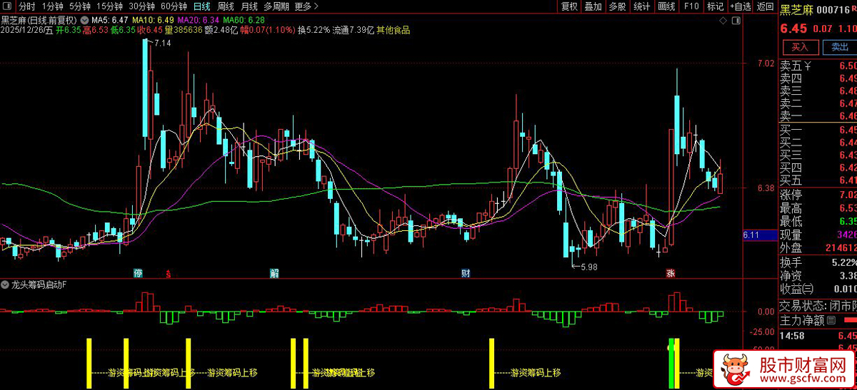 通达信〖龙头筹码启动〗副图+选股_展示图_06