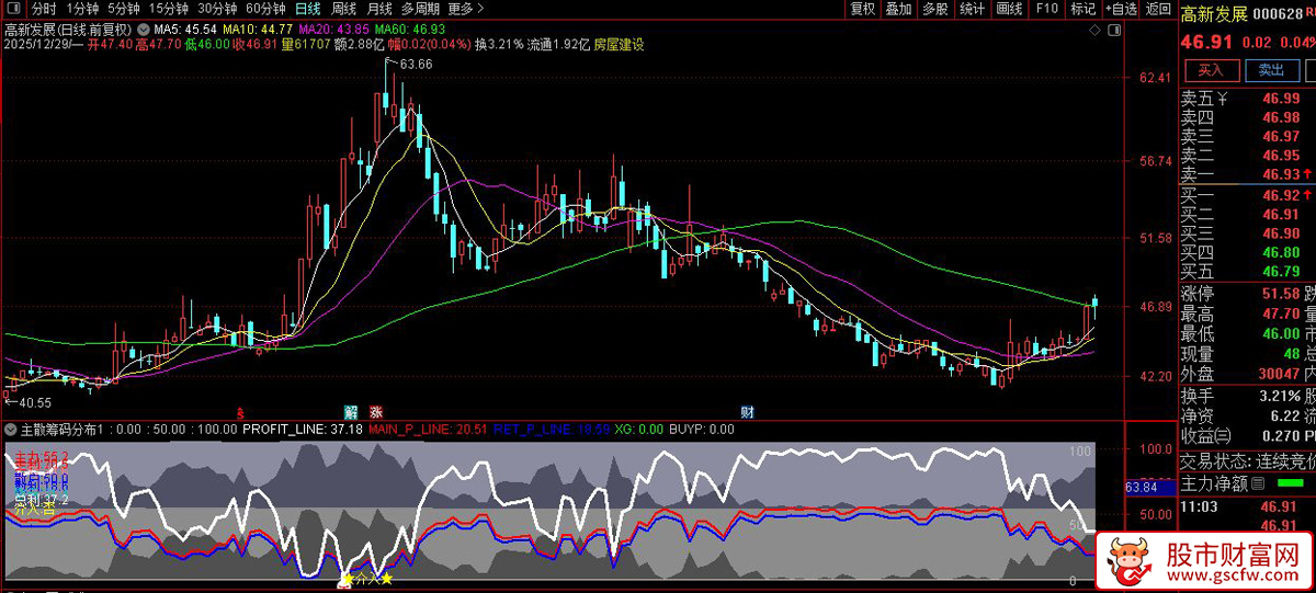 通达信〖主散筹码分布〗副图指标_展示图_04