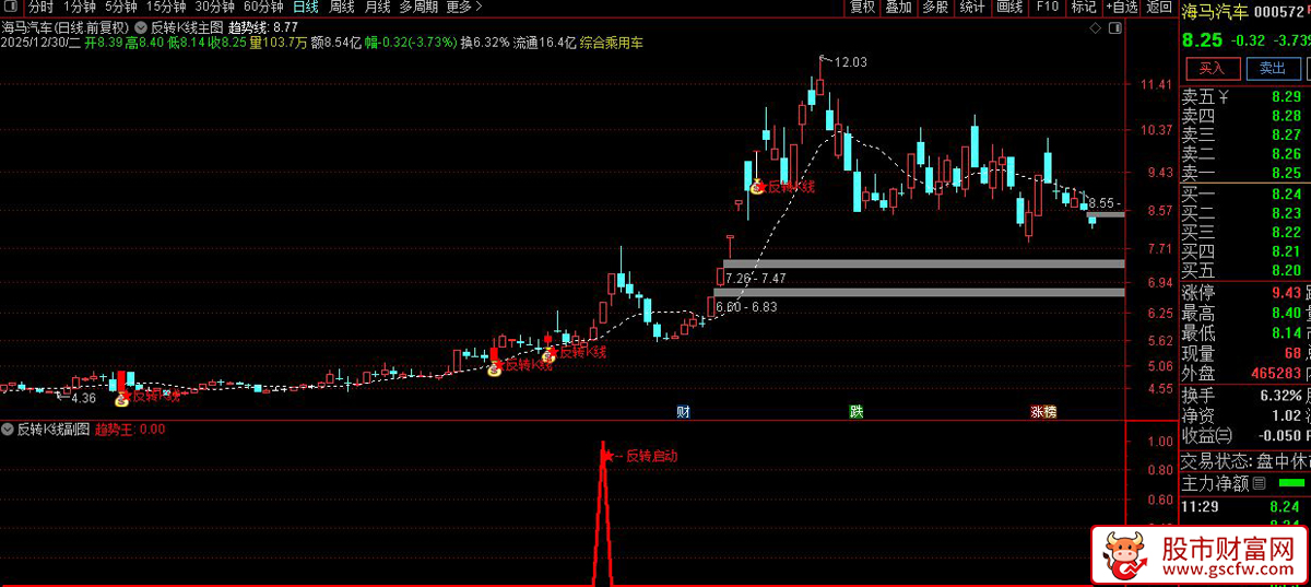 通达信〖反转k线〗套装指标_展示图_01