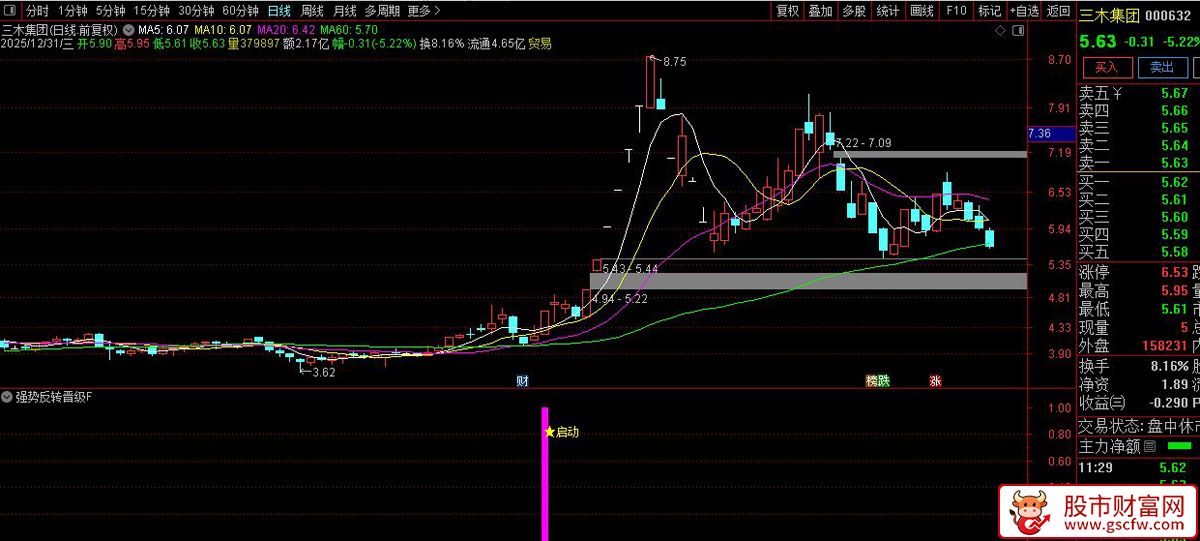 通达信〖强势反转晋级〗副图+选股指标_展示图_03