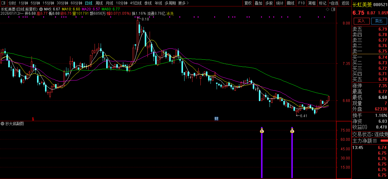 通达信〖抄大底〗副图+选股指标_展示图_03