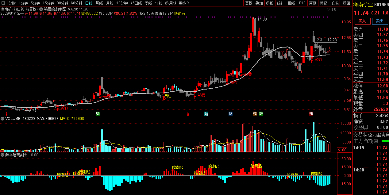 和谐付费指标【鲸吞暗潮】主副图指标_展示图_02
