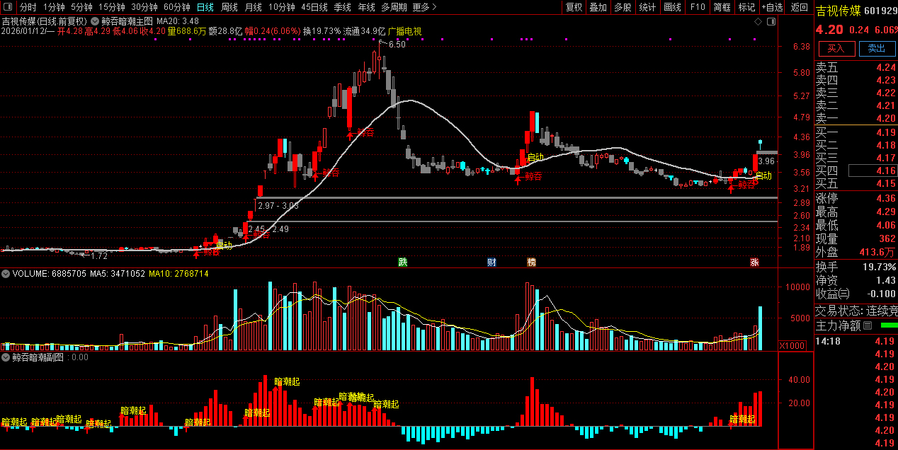 和谐付费指标【鲸吞暗潮】主副图指标_展示图_04