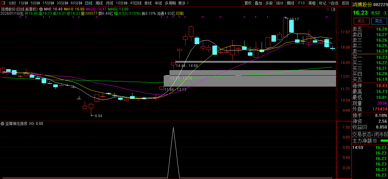 通达信【至尊神龙排序】集合竞价排序/选股指标_展示图_03