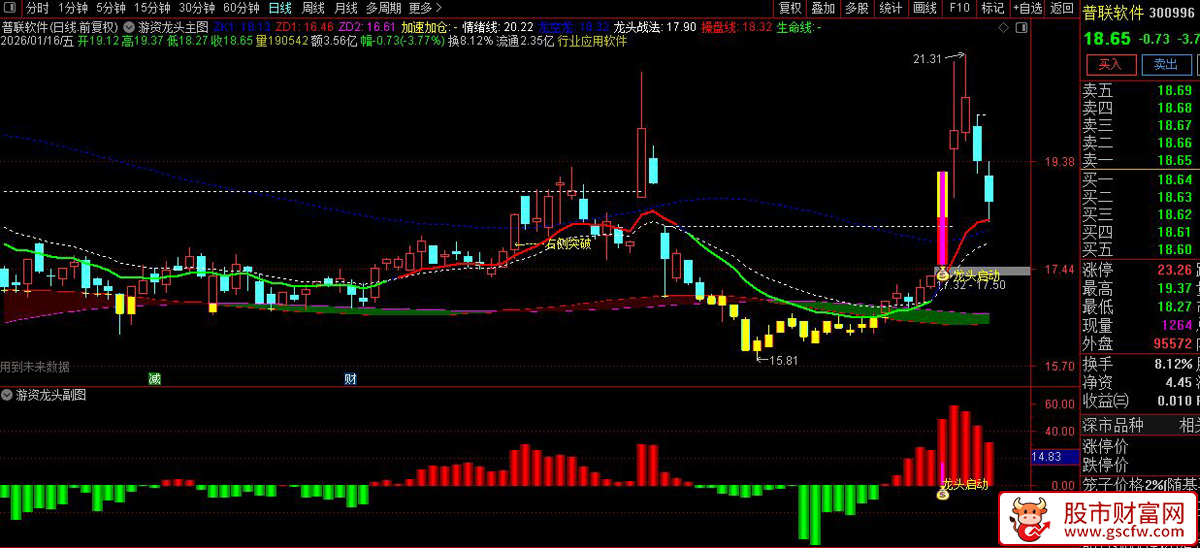 通达信〖游资龙头〗主副图+选股_展示图_05