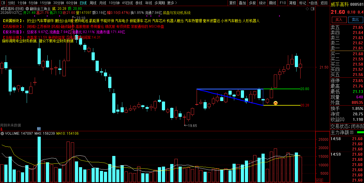 通达信〖翻倍金三角〗主图+选股指标_展示图_05