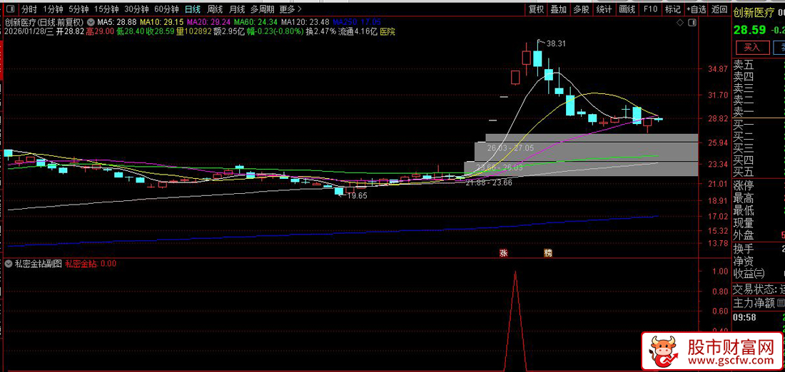 通达信〖私密金钻预警〗副图+选股指标_展示图_07