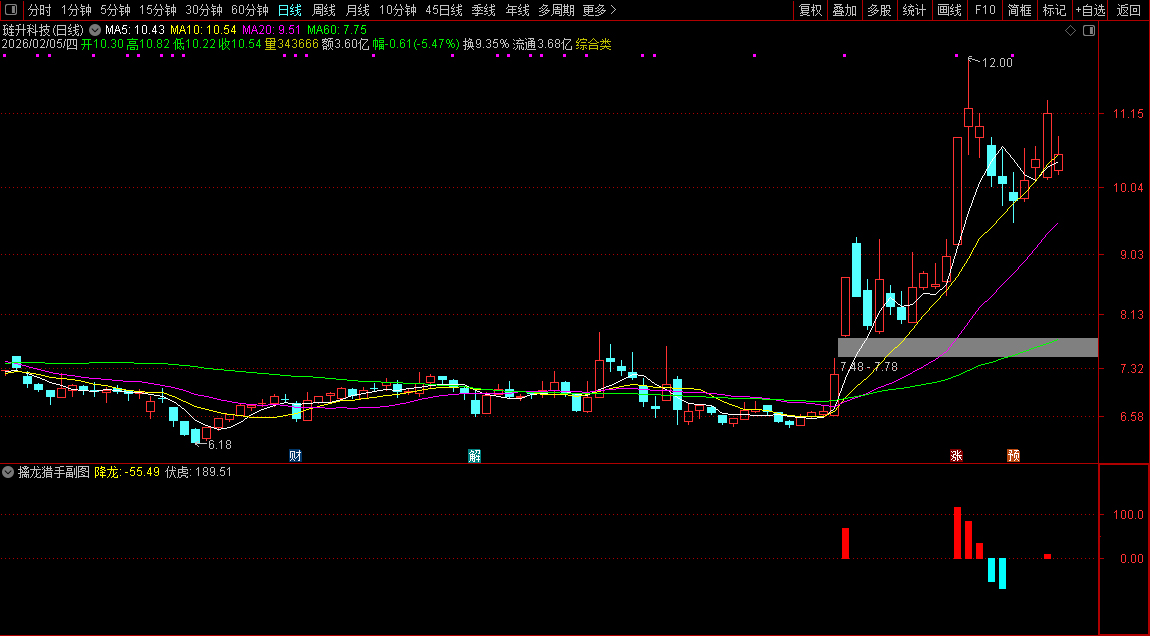 通达信〖擒龙猎手〗副图指标_展示图_05