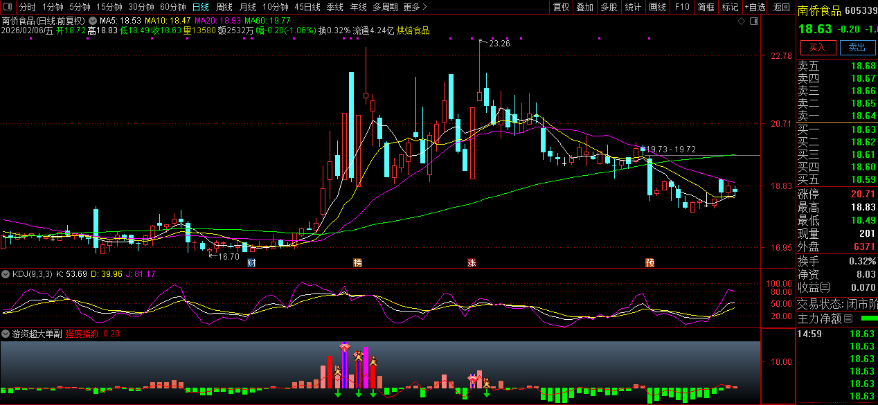 通达信〖游资超大单〗副图指标_展示图_01