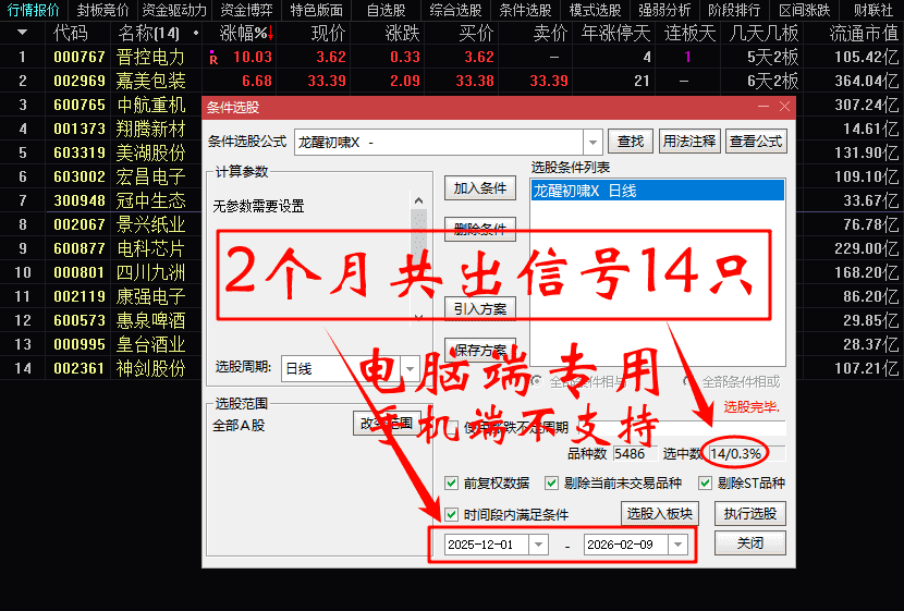 通达信【龙醒初啸】多因子辅助主副选指标_展示图_02